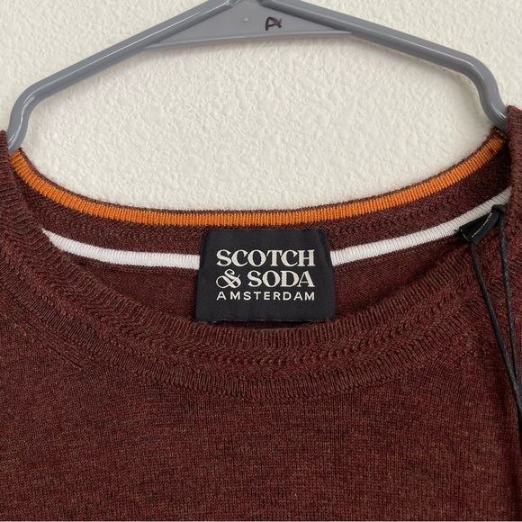 Scotch and Soda Classic Melange Rust Sweater Pullover - Picture 4 of 8